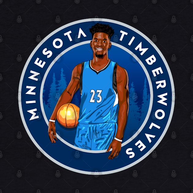 Jimmy Butler Minnesota Timberwolves Artwork by hesxjohnpaul